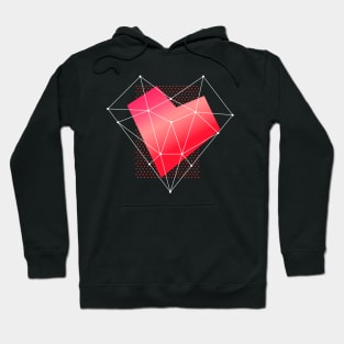 Geometric Heart Hoodie